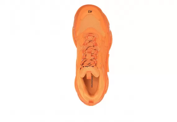 Woman's Balenciaga Triple S - Orange - Get Yours Now