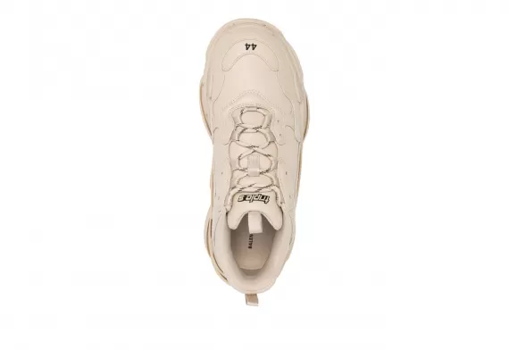 Buy Beige Faux Leather Balenciaga Triple S for Men at Sale Price