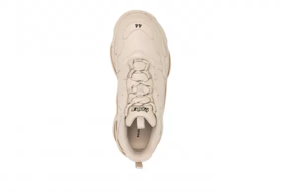 Amazing Women's Faux Leather Balenciaga Triple S - Beige at a Bargain Price