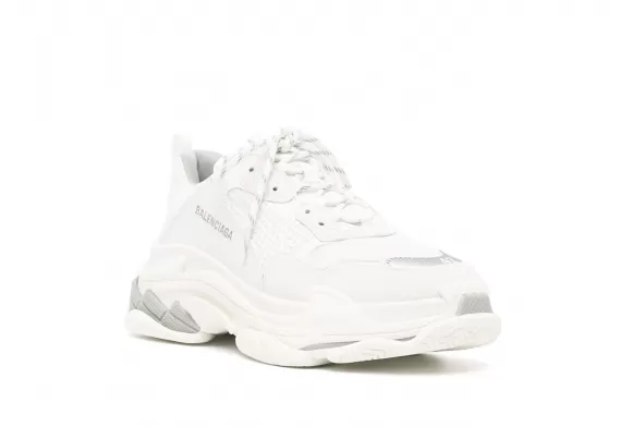 Upgrade your wardrobe with the new Balenciaga Triple S - White Panelled Design for men!