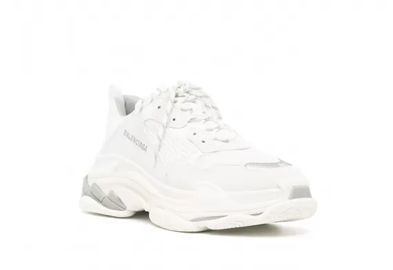 [Alt] All New Women's Balenciaga Triple S in White Panelled Design.