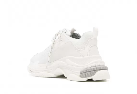 [Alt] Buy White Panelled Design Balenciaga Triple S for Women.