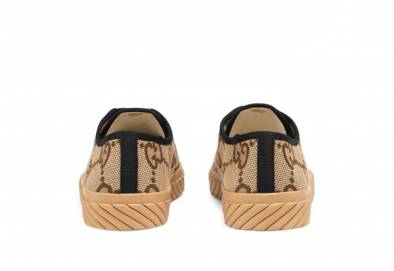 Gucci Maxi GG low-top sneakers - Beige/Black