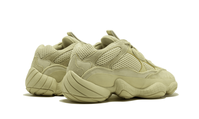 Newest Women's Yeezy 500 Yellow Super Moon Sumoye Outlet Shoes