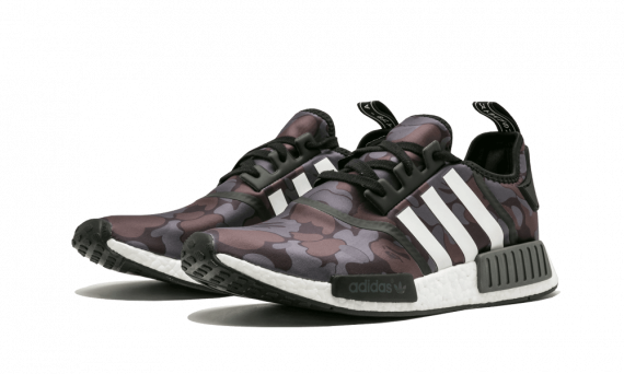 Latest Design Mens Black Camo NMD R1 BAPE - Affordable Price at Outlet
