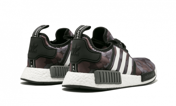 Sporty Look Mens Black Camo NMD R1 BAPE - Now Available at Outlet