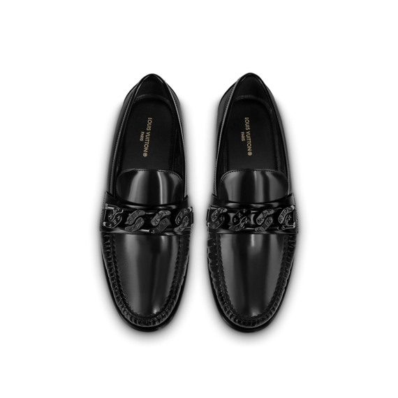 Men's Louis Vuitton Loafer Loafer Black - Original