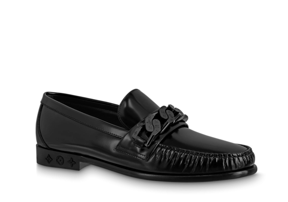 Men's Original Louis Vuitton Loafer Loafer Black