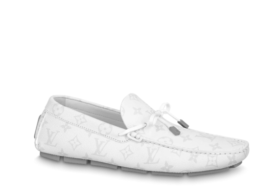 Buy Original LV Driver Mocassin White for Men