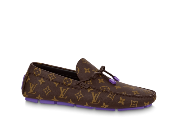 Buy the LV Driver Mocassin Monogram Grained for Men - Outlet