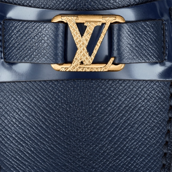 Men's Louis Vuitton Hockenheim Moccasin Navy Blue, New