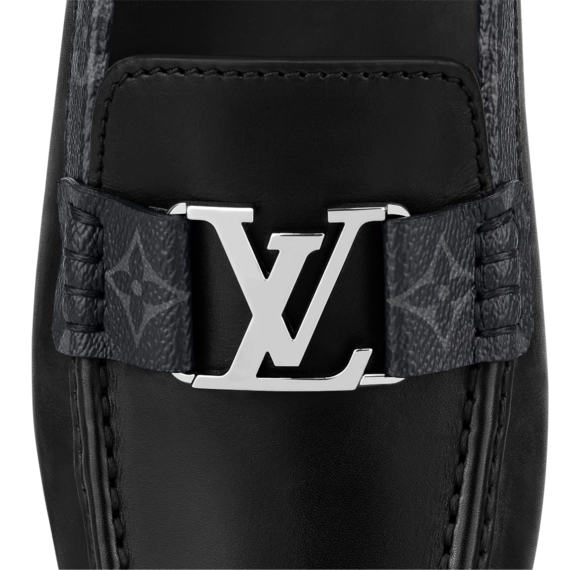 Stay stylish with the black Louis Vuitton Monte Carlo Moccasin for men