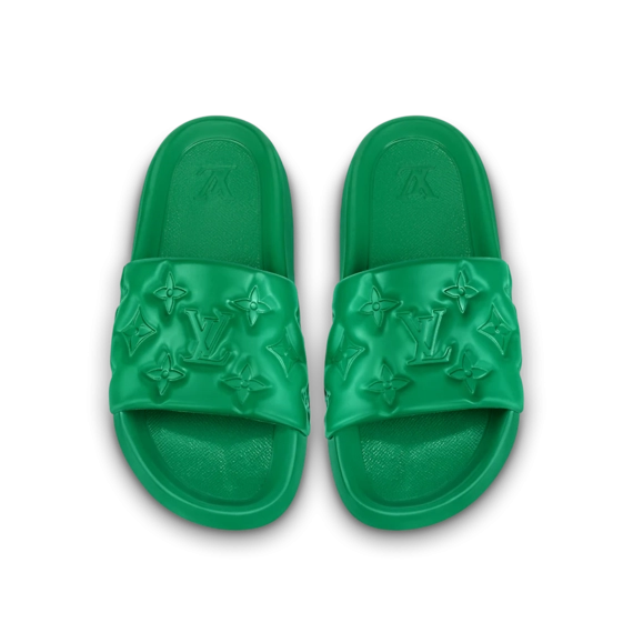 Louis Vuitton Men's Waterfront Mule Green Outlet