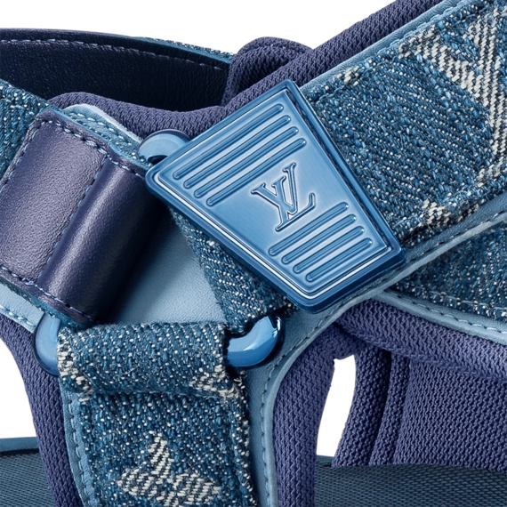 Grab the Louis Vuitton Panama Sandal Blue for Men from the Outlet!