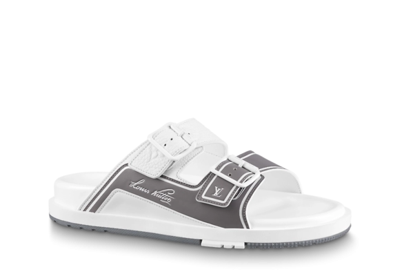 LV Trainer Mule Silver Buy - Shop the latest styles of LV's designer men's shoes today!