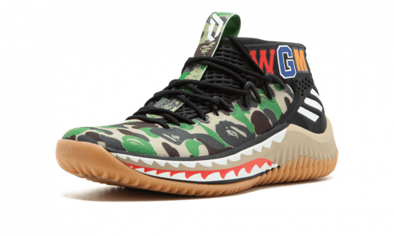 DAME4 Bape Green Camo