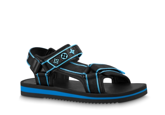 Buy Original New Louis Vuitton Panama Sandal Black for Men