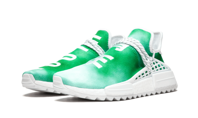 Sale on Pharrell Williams NMD Human Race Holi MC Shoes for Women - Youth Green