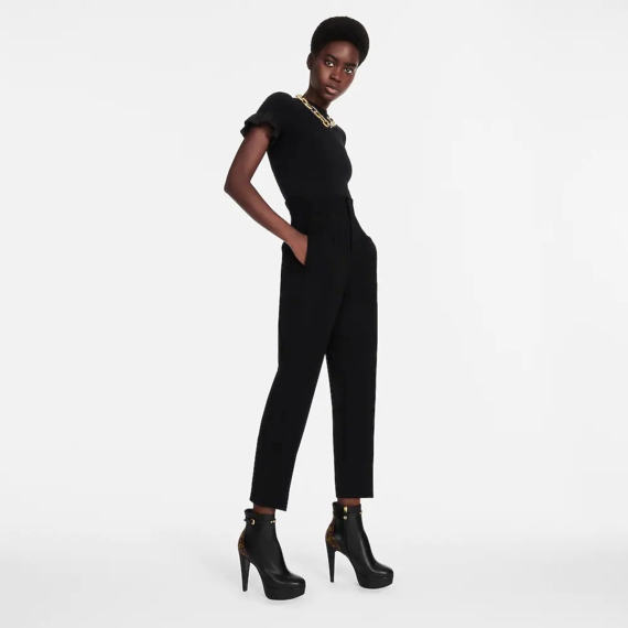 Women's Louis Vuitton Afterglow Platform Ankle Boot - Bargain Price.