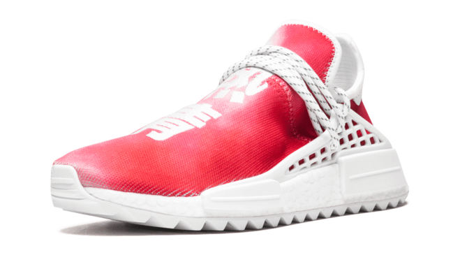 Women's NMD Human Race Holi MC Red Passion Shoes from Pharrell Williams - Get Yours Now!