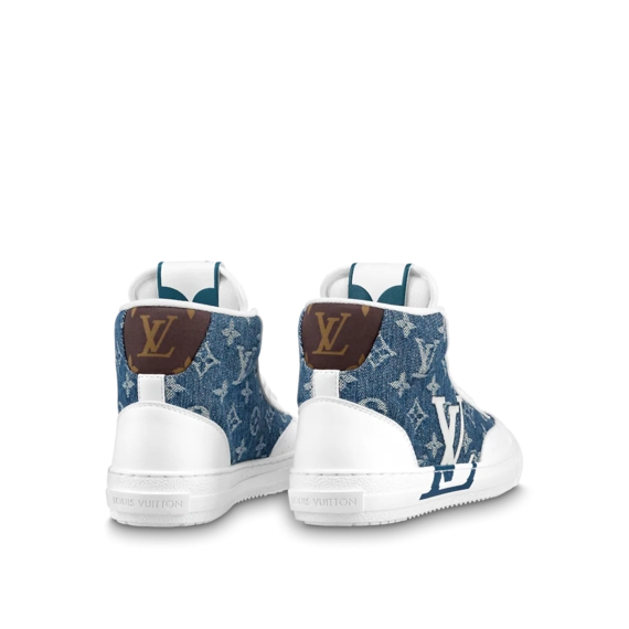 Affordable Louis Vuitton Men's Charlie Sneaker Boot Blue