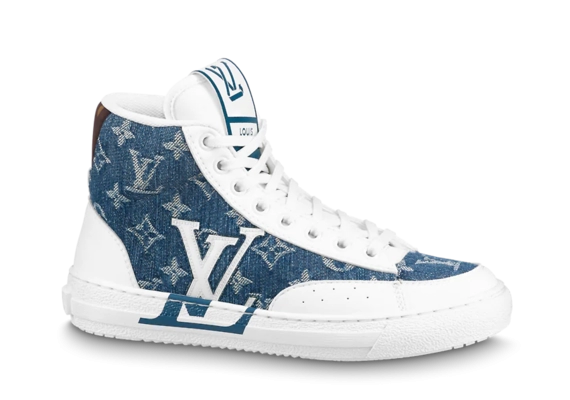 Women's Louis Vuitton Charlie Sneaker Boot Blue - Available at Outlet Prices
