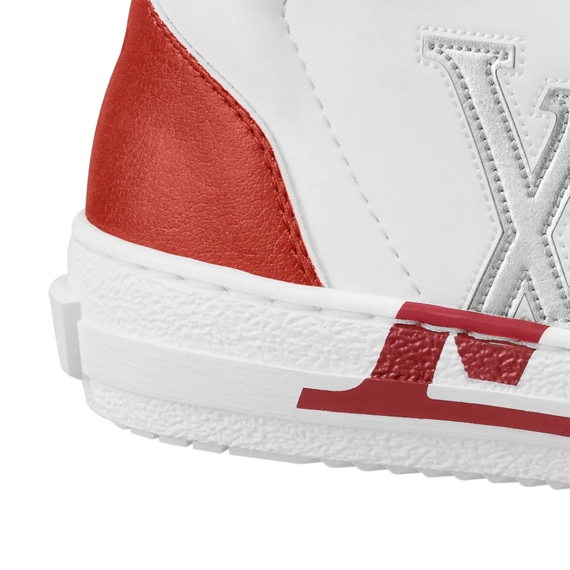 Women's Original Louis Vuitton Charlie Sneaker Boot Red- Get Yours Now!