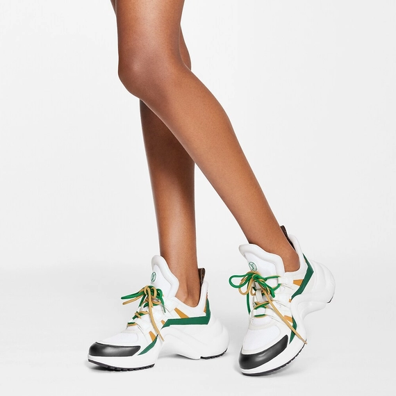 Pick Up Women's LV Archlight Sneaker White / Green at the Outlet