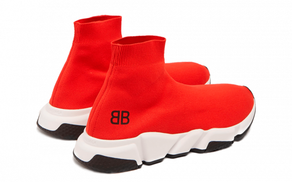 balenciaga all red shoes