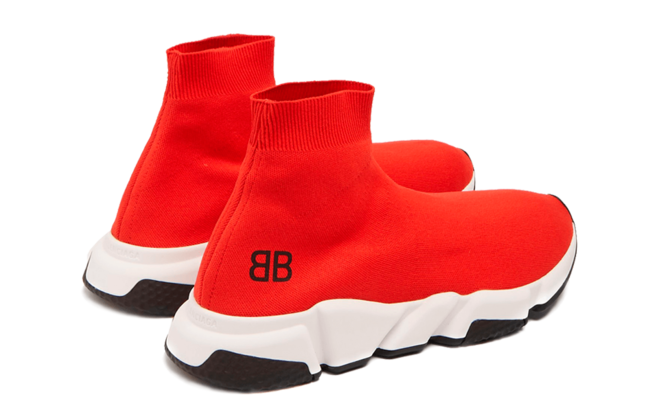 Women's Mid-Top Red Balenciaga Runner, Original Outlet.