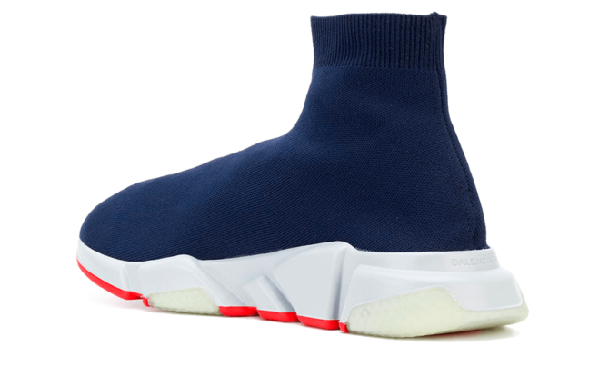 Fashionable Balenciaga Speed Runner Mid Sneakers Women - Navy - Outlet