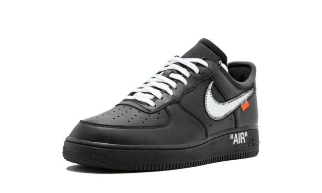 Latest womens black Nike x Off White Air Force 1 07 Virgil x MoMa sneakers for sale.