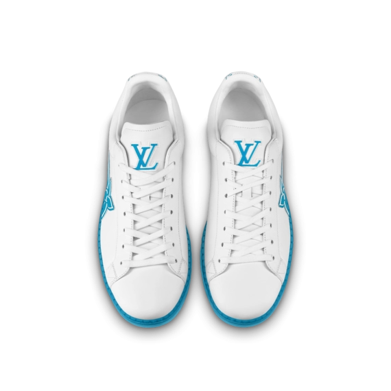 Step out in style with Louis Vuitton Luxembourg Samothrace sneaker for men.