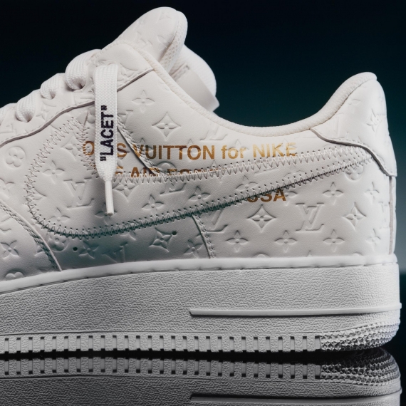 Original Louis Vuitton X Air Force 1 Low Triple White for Men