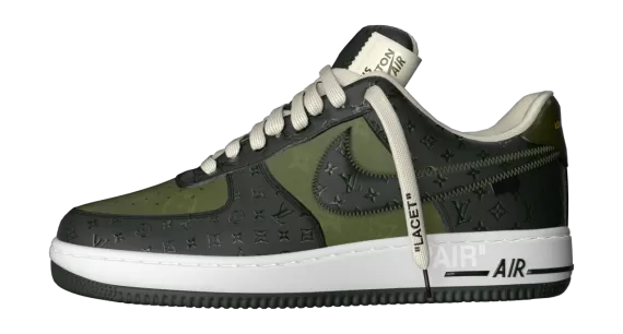 Buy the Louis Vuitton X Air Force 1 Low Khaki / White, the perfect sneaker for the modern man - available in outlet & on sale now!