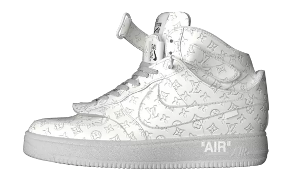 Be the first to own the Original Louis Vuitton X Air Force 1 Mid in White - Men's Sale!