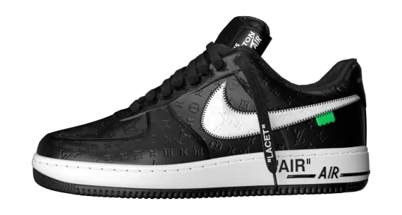 Shop the New Louis Vuitton x Nike Air Force 1 Low by Virgil Abloh Black, Original Men's Shoe - on sale now!