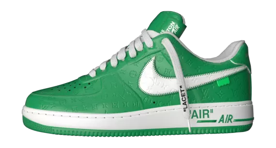 [Buy] Louis Vuitton and Nike Air Force 1 Low by Virgil Abloh - The Original Green Style for Men.