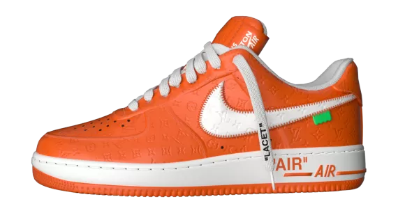 Shop Super-Stylish Men's Louis Vuitton and Nike Air Force 1 Low by Virgil Abloh at Outlet Prices