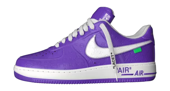 Outlet Men's Louis Vuitton X Air Force 1 Low Lilac - Rock a Stylish Look While Saving.