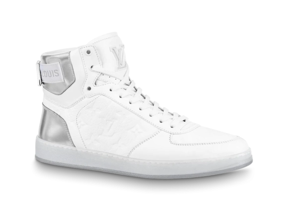 Buy a Louis Vuitton Rivoli Sneaker Boot White for men at the outlet.