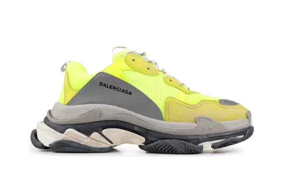 Men's Balenciaga Triple S Trainers - Bright Yellow Colorway, Buy Now