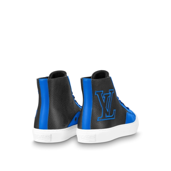 Stunning Louis Vuitton Tattoo Sneaker Boot Black / Blue for men - Get your original now and save at our outlet!