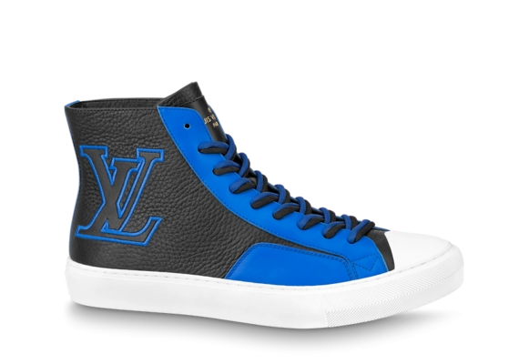 Louis Vuitton Tattoo Sneaker Boot Black / Blue