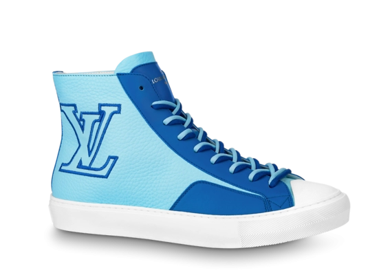 Shop Louis Vuitton Outlet for a New Tattoo Sneaker Boot in Blue - Great for Men!