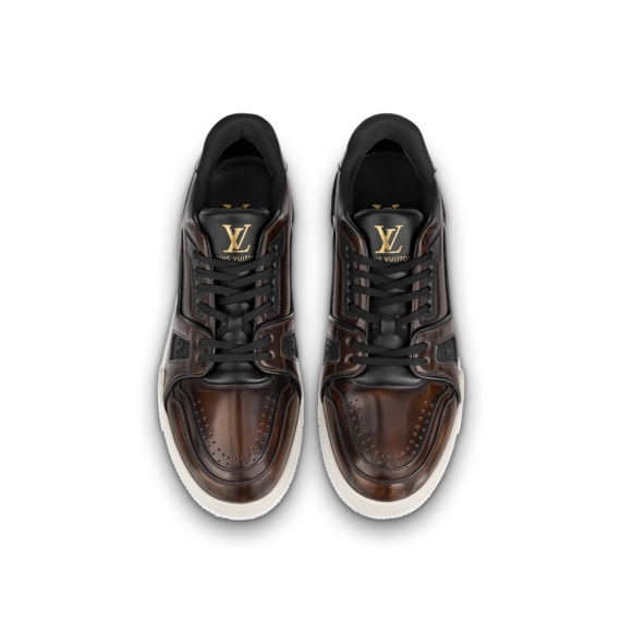 Buy your original Louis Vuitton Trainer Sneaker online - Cognac Brown