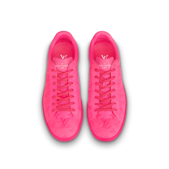 Look your best with the new Louis Vuitton Luxembourg Sneaker Pink designed for men.