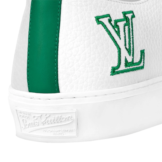Alt tag: New Men's Louis Vuitton Tattoo Sneaker White/Green