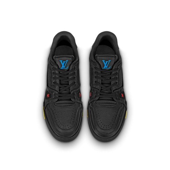 New and Original Louis Vuitton Trainer Sneaker Black - Perfect for Men