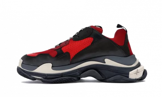 Affordable Women's Balenciaga Triple S Trainers - Red/Black Now Available